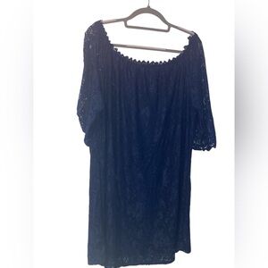 Ours NEW XXL off the shoulder navy blue dress